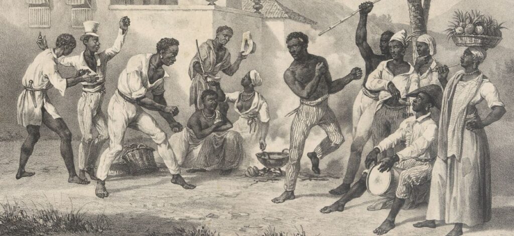 Ilustração histórica da Capoeira